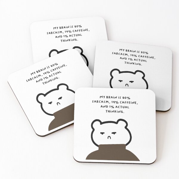 Item preview, My brain is 80% sarcasm, 19% caffeine, and 1% actual thinking | Handwritten-style Font designed and sold by RM-Journey.