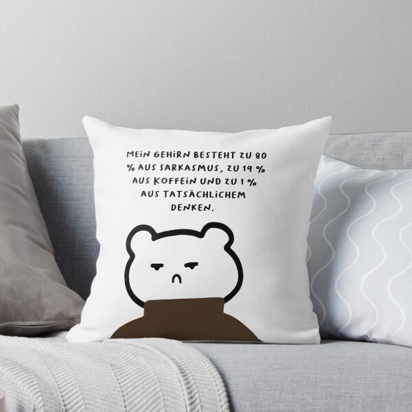 Item preview, Mein Gehirn besteht zu 80 % aus Sarkasmus, zu 19 % aus Koffein und zu 1 % aus tatsächlichem Denken | Handwritten-style Font designed and sold by RM-Journey.