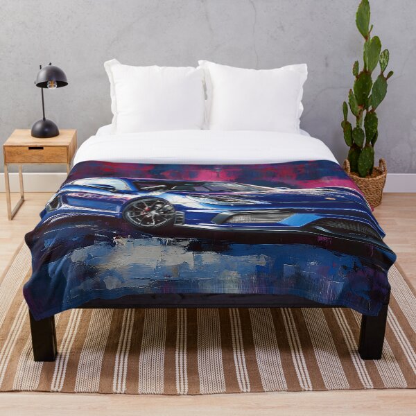 Item preview, Blue Porsche 718 Caymen II  -  Pop Art designed and sold by AutoPopStudio.