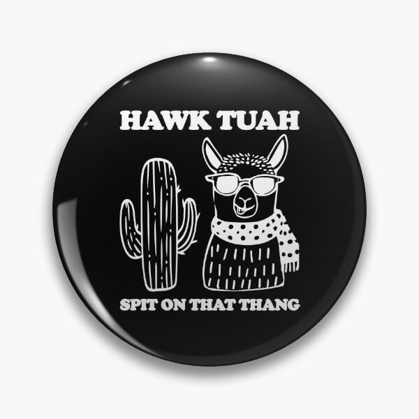Item preview, Hawk Tuah llama spit on that thang white design designed and sold by EmeraldeaArt.