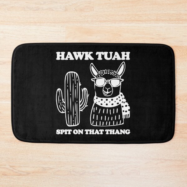Item preview, Hawk Tuah llama spit on that thang white design designed and sold by EmeraldeaArt.
