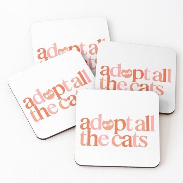Item preview, Adopt All the Cats designed and sold by QuirkyCritterCo.