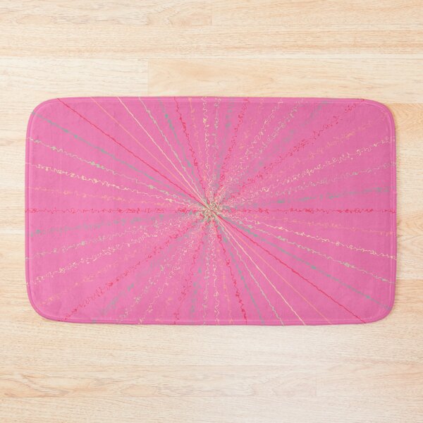 Item preview,  Colorful Pastel Rainbow Ripple Sun Rays Burst Pink designed and sold by EvergreenMotifs.