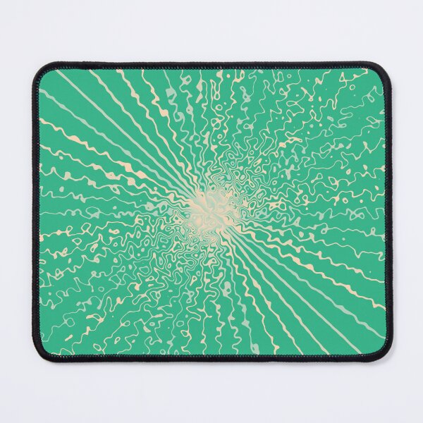 Item preview, Colorful Soft Pastel Ripple Sun Rays Burst Green designed and sold by EvergreenMotifs.