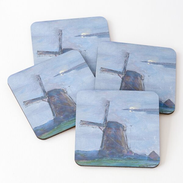 Item preview, Detail from Famous painting by Piet Mondrian designed and sold by VintageArtByIda.