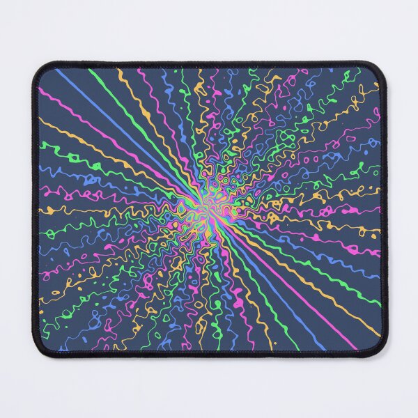 Item preview, Rainbow Colorful Ripple Sun Rays Burst Soft Blue designed and sold by EvergreenMotifs.