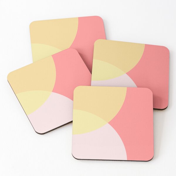 Item preview, Tricolor Gradient Overlap Circles Simple Geometry Pattern designed and sold by EvergreenMotifs.