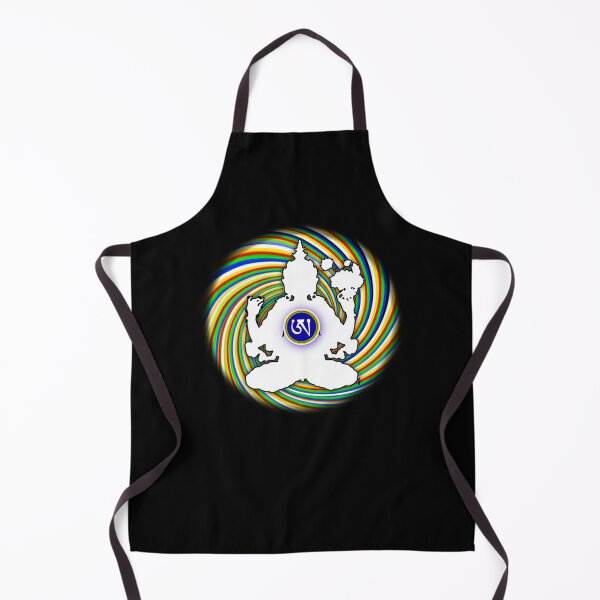 Item preview, Dzogchen, Ah, Tibetan, White body, Bodhisattva, Buddhist, Black Background designed and sold by MayGreenAbgrall.