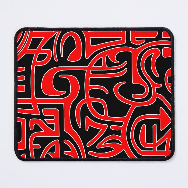 Item preview, THE WATCHER. LANDSCAPE LINEART STUDY. RED,WHITE,BLACK. designed and sold by 5hertz.