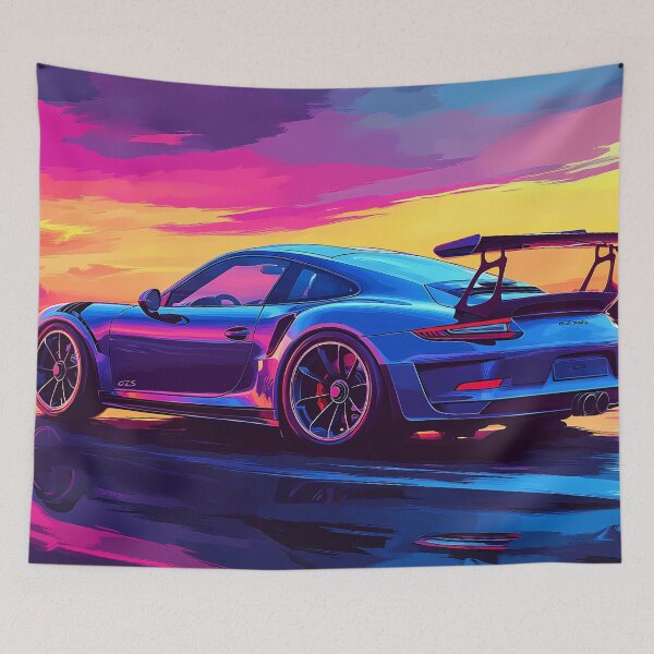 Item preview, Blue Porsche 911 GT3 RS III  -  Pop Art designed and sold by AutoPopStudio.