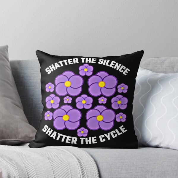 Item preview, Domestic Violence Awareness - Shatter The Silence Shatter The Cycle  designed and sold by Sunserize Designs.