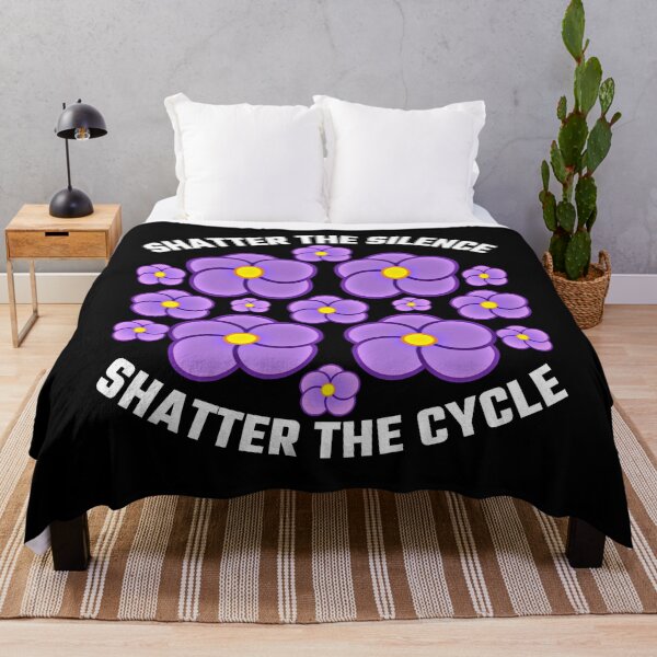 Item preview, Domestic Violence Awareness - Shatter The Silence Shatter The Cycle designed and sold by Sunserize Designs.