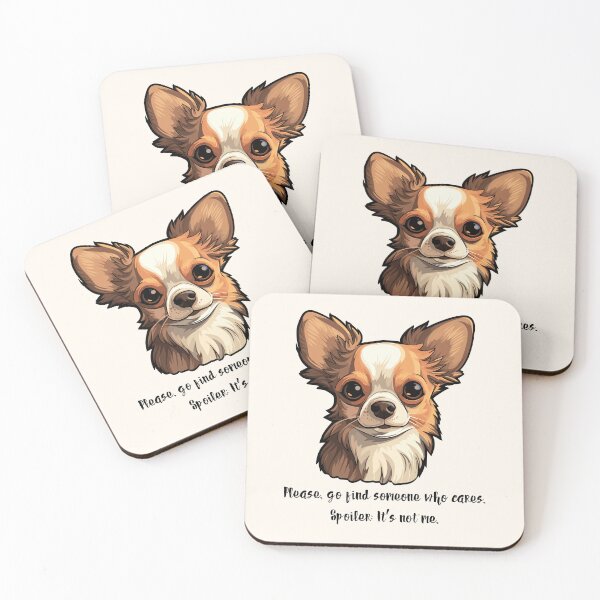 Item preview, Please, go find someone who cares. Spoiler: It’s not me. #PlayfulHumor #CuteandEdgy #Memes #CuteButFeisty #DogAttitude designed and sold by Anna Halasek.
