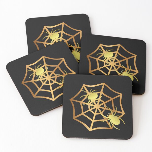 Item preview, Creepy Crawly Gold Spiders designed and sold by Sartoris Art.