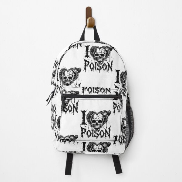 Item preview, I Heart Poison | Gothic Skull Art designed and sold by GemBob Creations.
