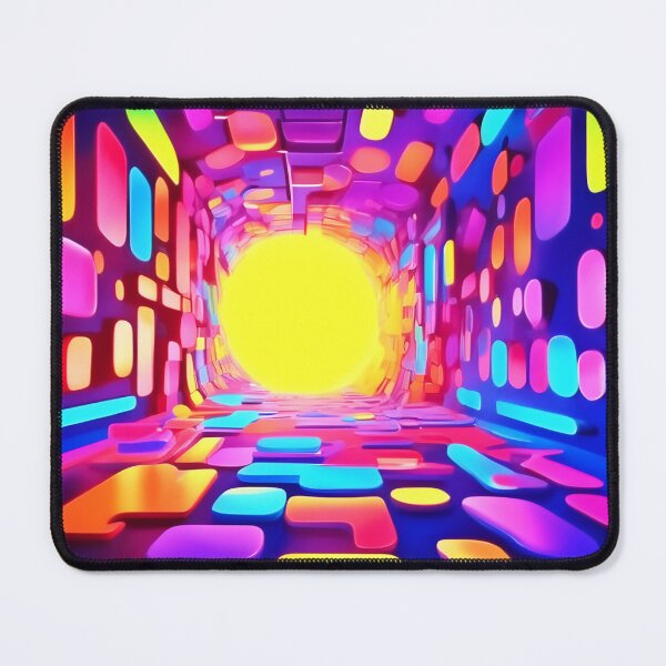 Item preview, Neon Tunnel: Psychedelic Journey designed and sold by Health And Fitness Posts e-Store.