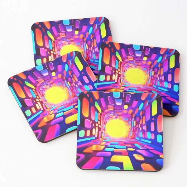 Item preview, Neon Tunnel: Psychedelic Journey designed and sold by Health And Fitness Posts e-Store.