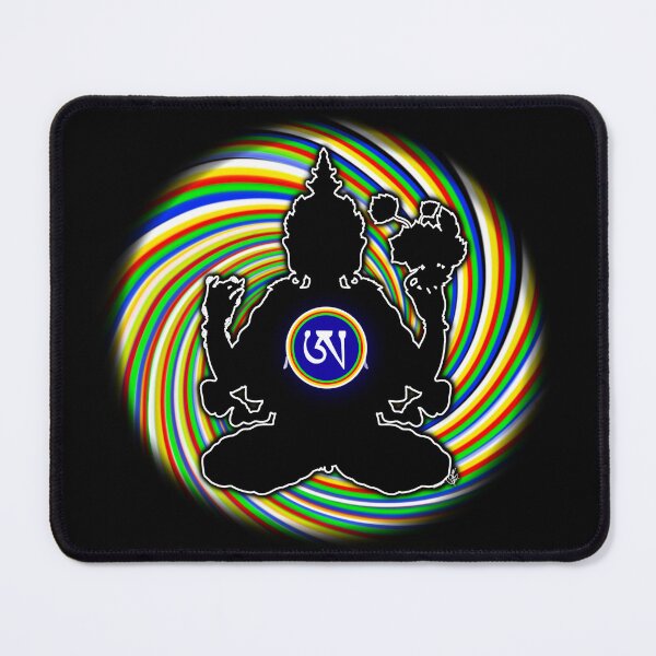 Item preview, Dzogchen, Ah, Tibetan, Black body, Bodhisattva, Buddhist, Black Background designed and sold by MayGreenAbgrall.