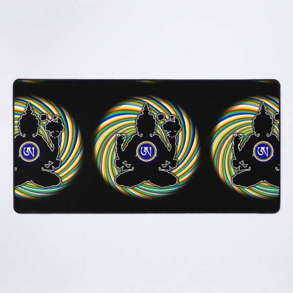 Item preview, Dzogchen, Ah, Tibetan, Black body, Bodhisattva, Buddhist, Black Background designed and sold by MayGreenAbgrall.