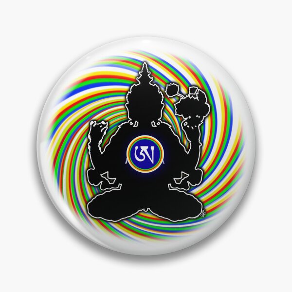 Item preview, Dzogchen, Ah, Tibetan, Black body, Bodhisattva, Buddhist, White Background designed and sold by MayGreenAbgrall.