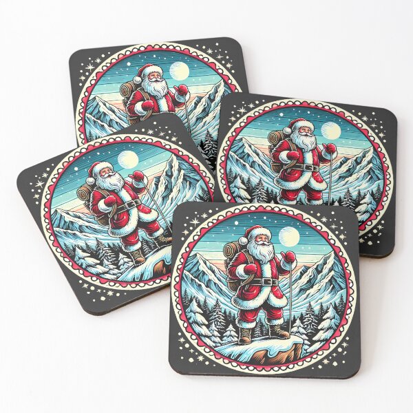 Item preview, Santa Claus Hiking and Camping designed and sold by nodij.