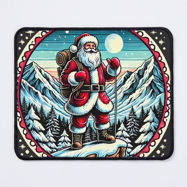 Item preview, Santa Claus Hiking and Camping designed and sold by nodij.