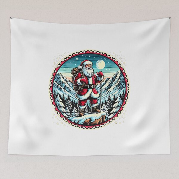 Item preview, Santa Claus Hiking and Camping designed and sold by nodij.