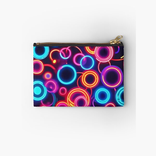 Item preview, Neon Circles: A Vibrant Visual Feast designed and sold by Health And Fitness Posts e-Store.