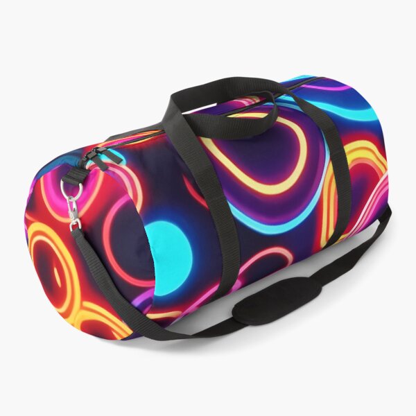 Item preview, Neon Circles: A Vibrant Visual Feast designed and sold by Health And Fitness Posts e-Store.