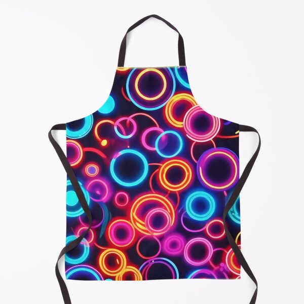 Item preview, Neon Circles: A Vibrant Visual Feast designed and sold by Health And Fitness Posts e-Store.