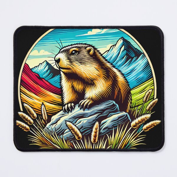 Item preview, Alpine marmot Hiking and Camping designed and sold by nodij.