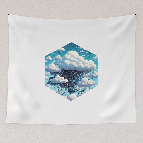 Item preview, Cloud Computing Cartoon designed and sold by AbsoluteA.