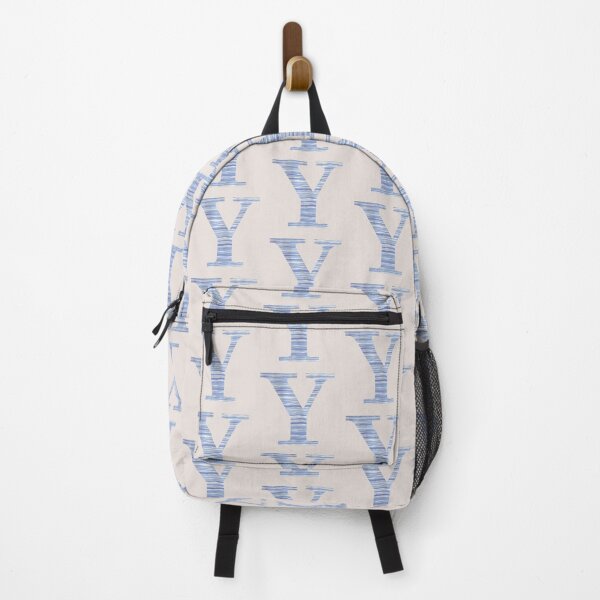 Item preview, Letter Y Blue Watercolor Stripes Monogram Initial designed and sold by theartofvikki.