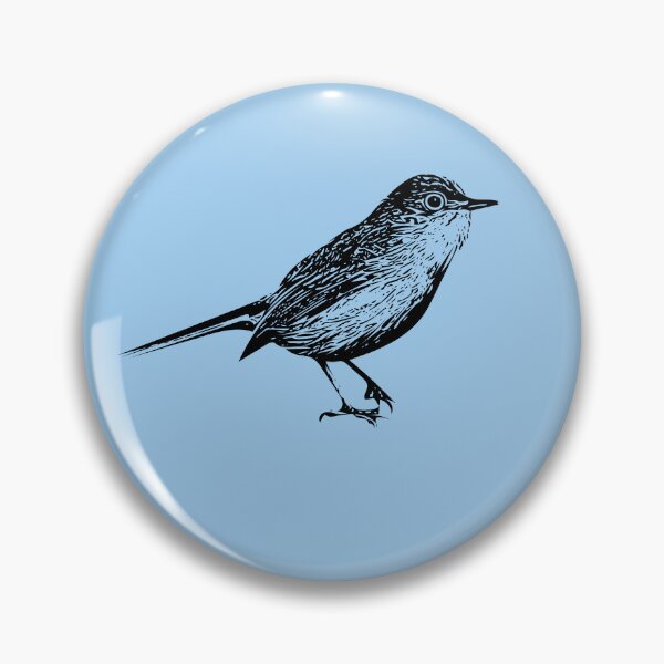 Item preview, Blue-gray Gnatcatcher Black Design  designed and sold by designsasstultd.