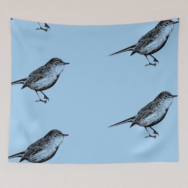 Item preview, Blue-gray Gnatcatcher Black Design  designed and sold by designsasstultd.