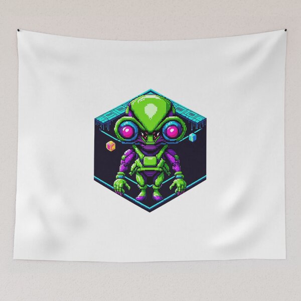 Item preview, Retro Pixel Alien designed and sold by AbsoluteA.