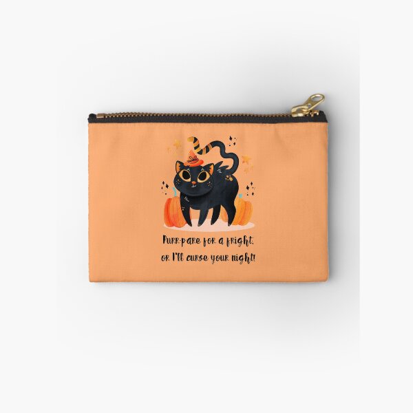 Item preview, Purr-pare for a fright, or I'll curse your night! #HalloweenCat #HalloweenParty #HalloweenNight #SpookyCat designed and sold by Anna Halasek.