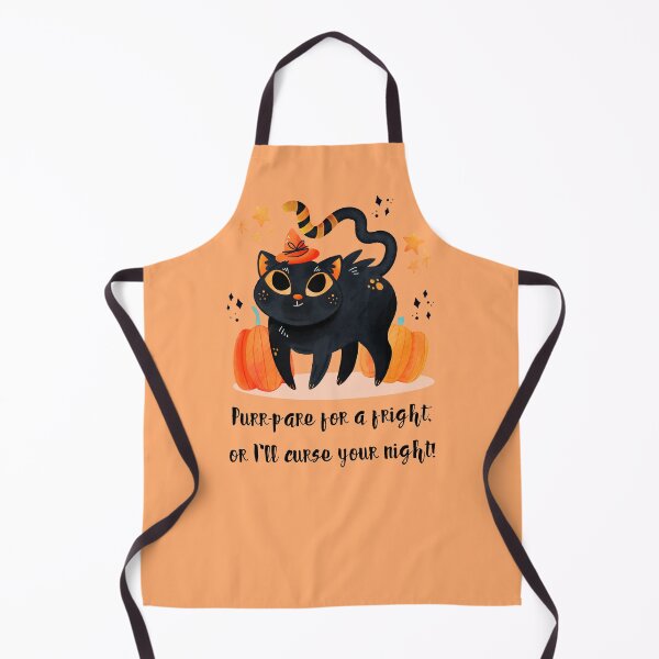 Item preview, Purr-pare for a fright, or I'll curse your night! #HalloweenCat #HalloweenParty #HalloweenNight #SpookyCat designed and sold by Anna Halasek.