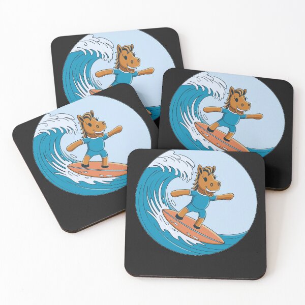 Item preview, Funny animals surfing the waves  designed and sold by AnimalsDH305.