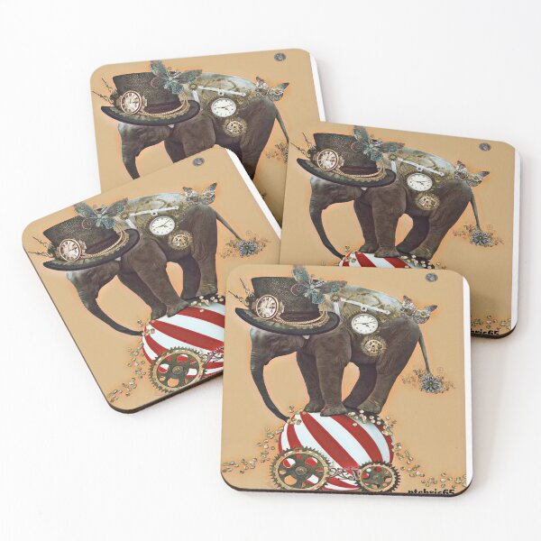 Item preview, Steampunk Circus Elephant Ball Balancing  designed and sold by ptchris65.