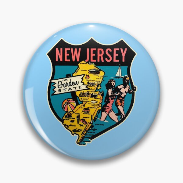 Item preview, New Jersey USA Vintage Decal designed and sold by MartinRivas.