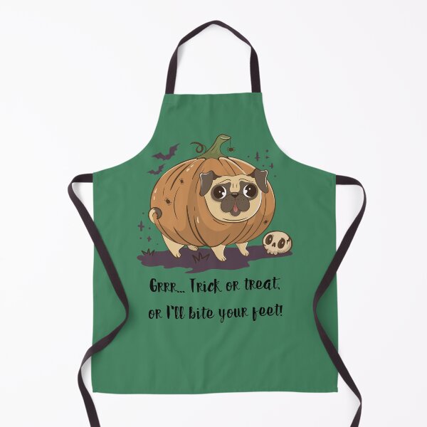 Item preview, Grrr... Trick or treat, or I'll bite your feet! #HalloweenDog #HalloweenParty #HalloweenNight #SpookyDog designed and sold by Anna Halasek.