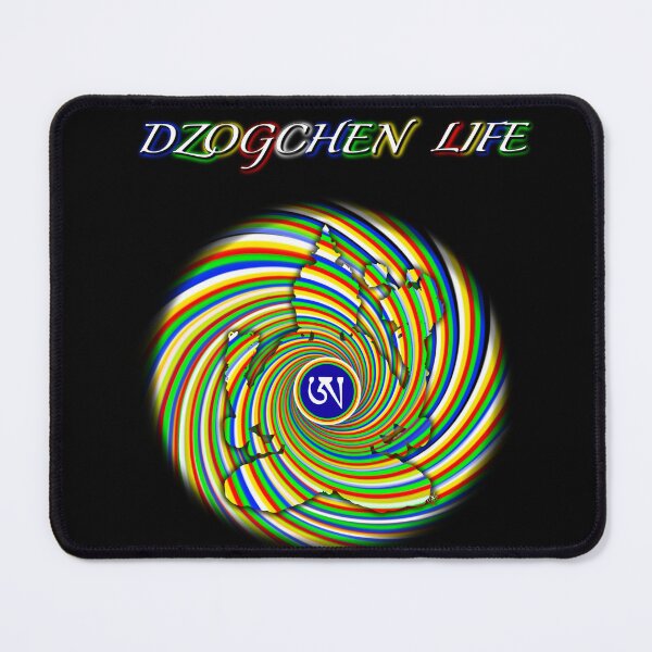 Item preview, Dzogchen Life, Ah, Tibetan, Rainbow body, Bodhisattva, Buddhist, Black Background designed and sold by MayGreenAbgrall.