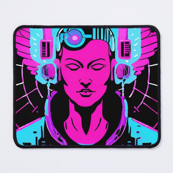 Item preview, Neon-Glowing Cyberpunk Angel T-Shirt - Futuristic Hip God with Electric Halo Art D8 designed and sold by pixelandcrafted.