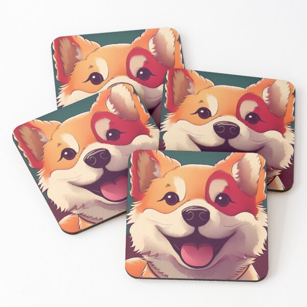 Item preview, Cheerful Shiba Inu - Vibrant Floral Delight designed and sold by EidansEmpire.