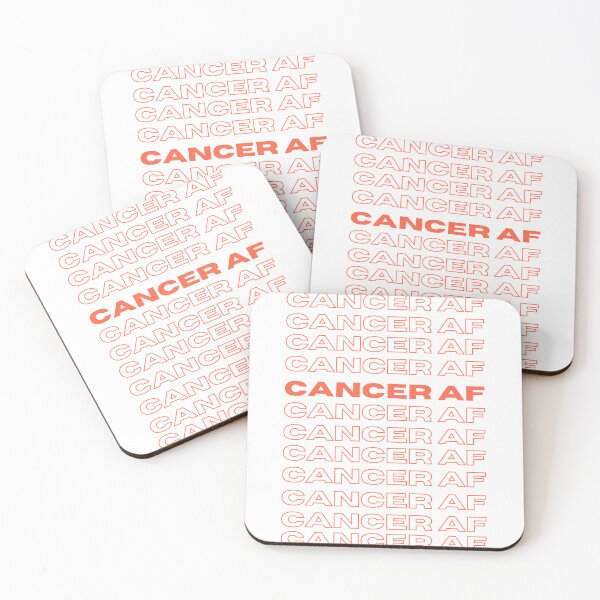 Item preview, Cancer AF minimalist lettering designed and sold by DesignCollectiv.