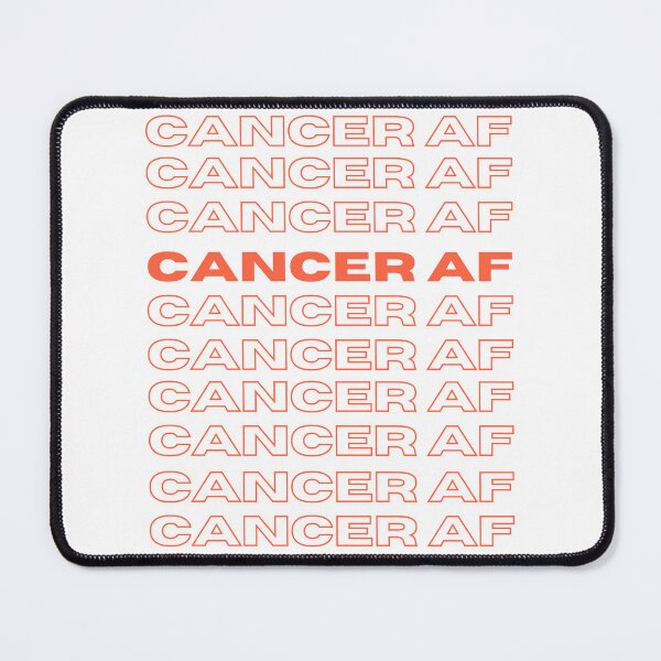 Item preview, Cancer AF minimalist lettering designed and sold by DesignCollectiv.