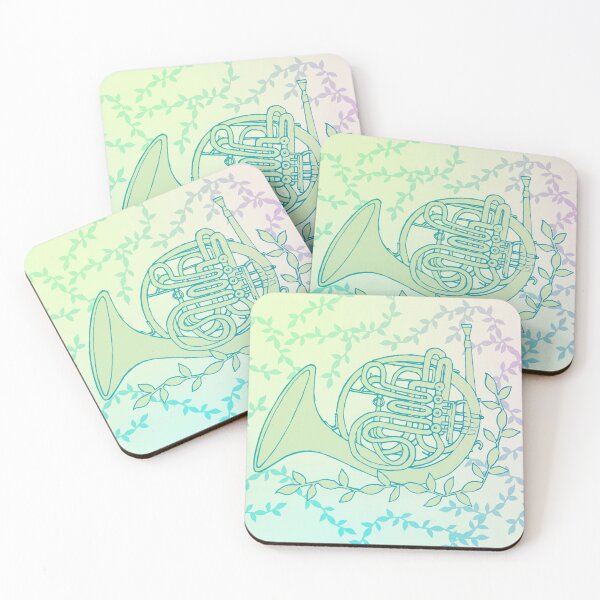 Item preview, Floral French Horn designed and sold by Drawn by Ellie.