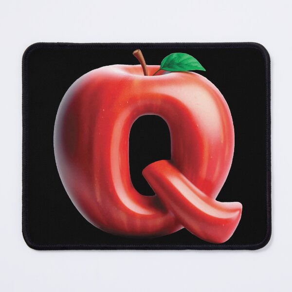 Item preview, APPLE LETTER Q designed and sold by ART-TYPE.