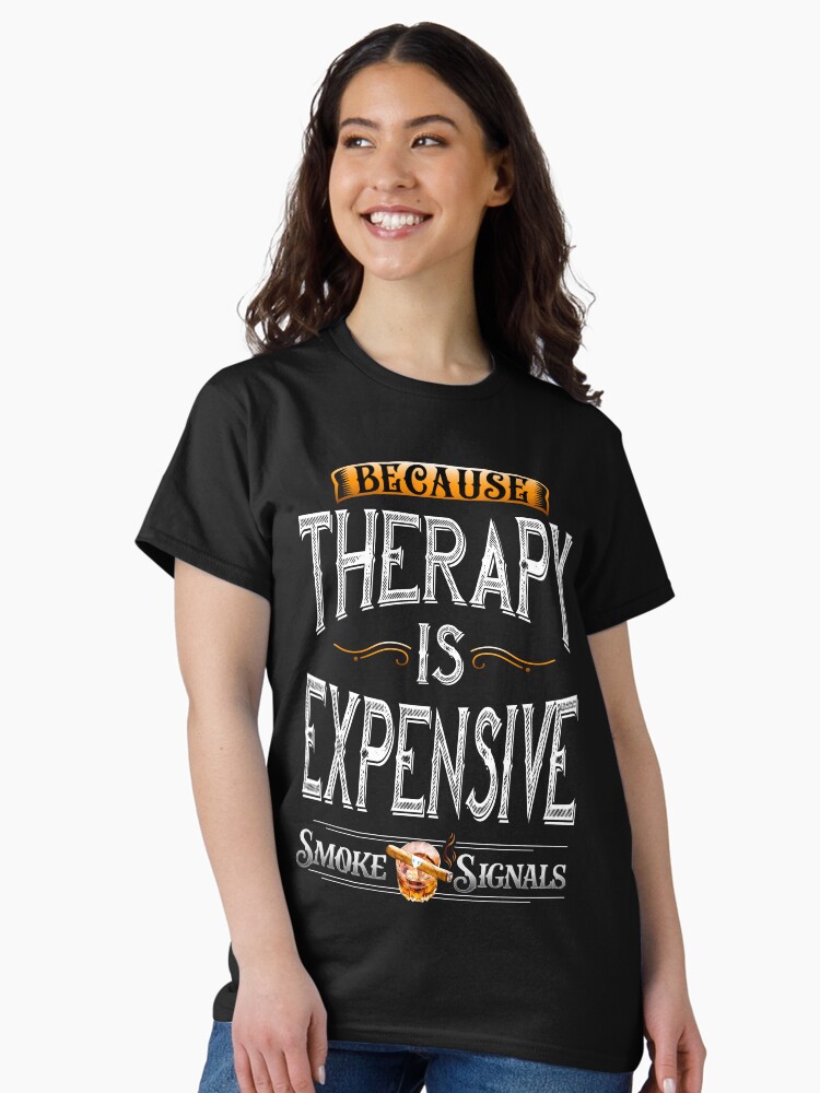 Thumbnail 2 of 7, Classic T-Shirt, Smoke Signals Official T-Shirt Therapy designed and sold by TheSmokeSignals.